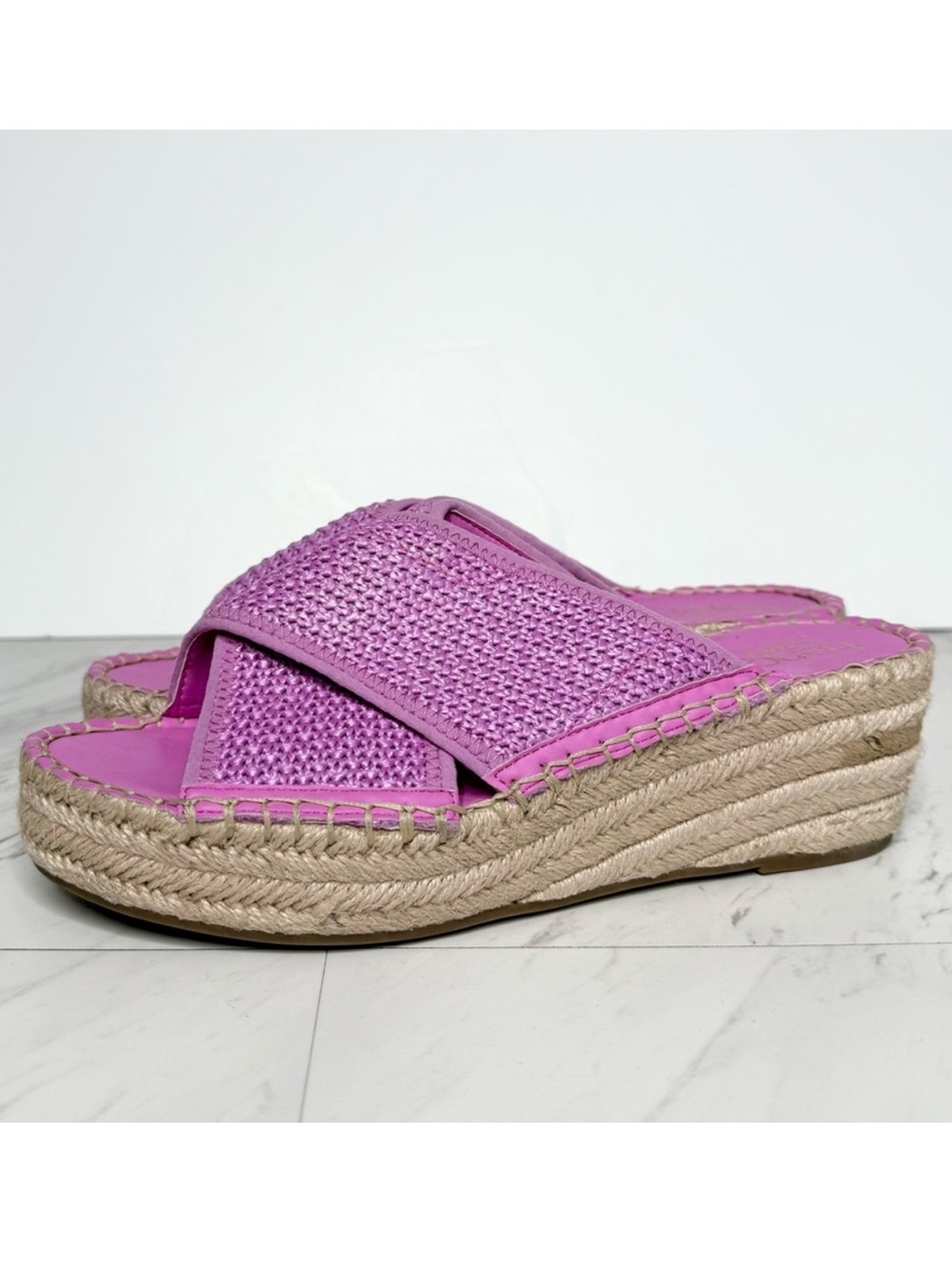 Franco Sarto Pamala Espadrille Platform Wedge Sandal 9M